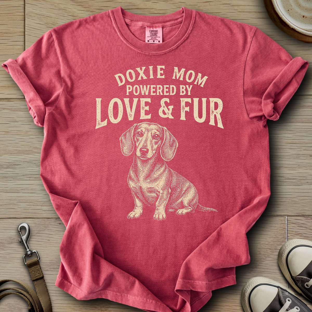 Doxie Mom Love & Fur T-Shirt