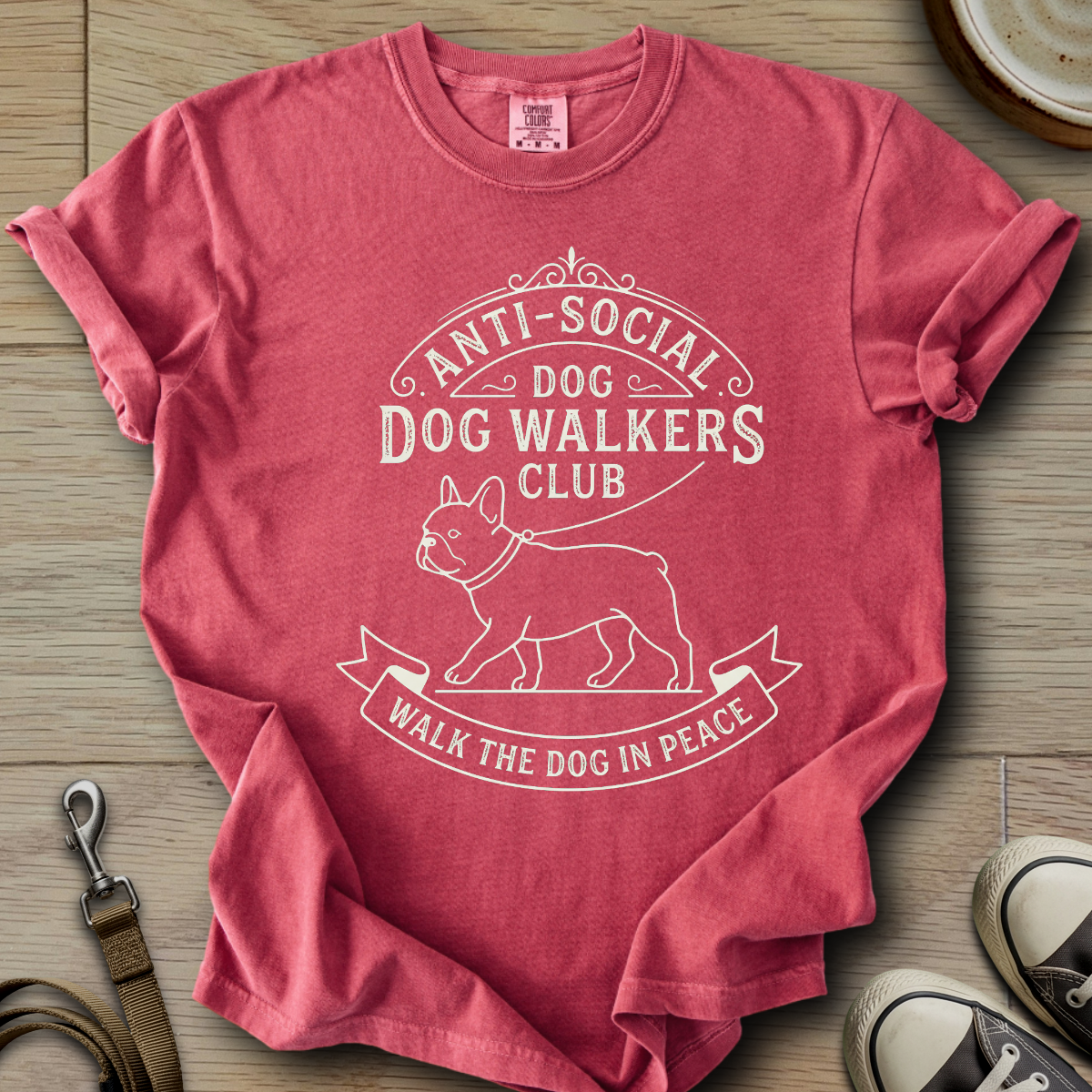 Anti-Social Dog Walkers Club - Frenchie T-Shirt