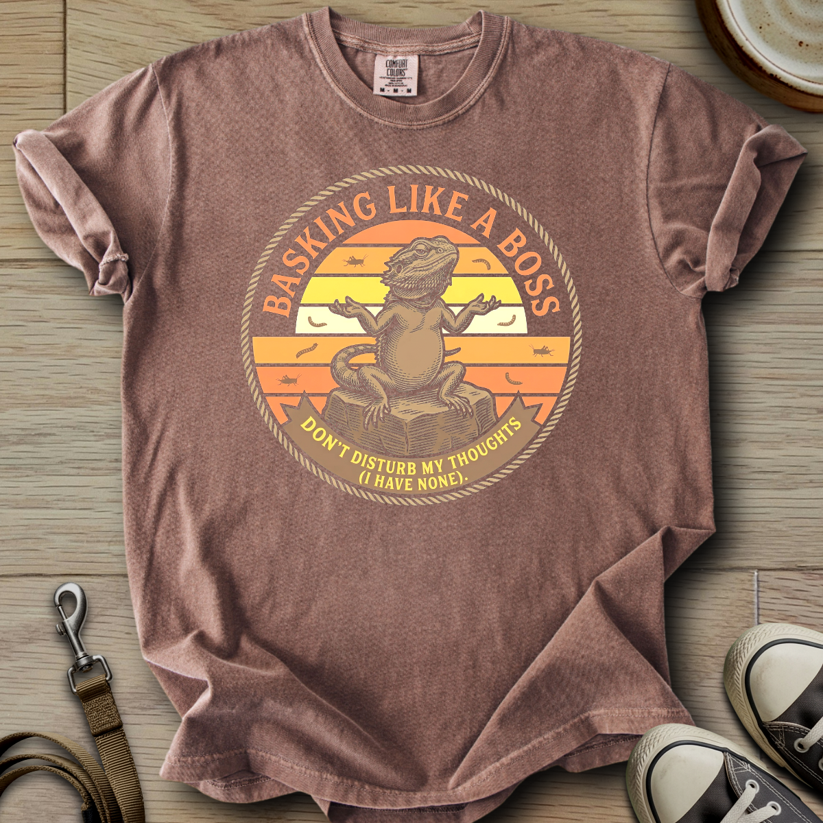 Basking Like a Boss - Beardie T-Shirt