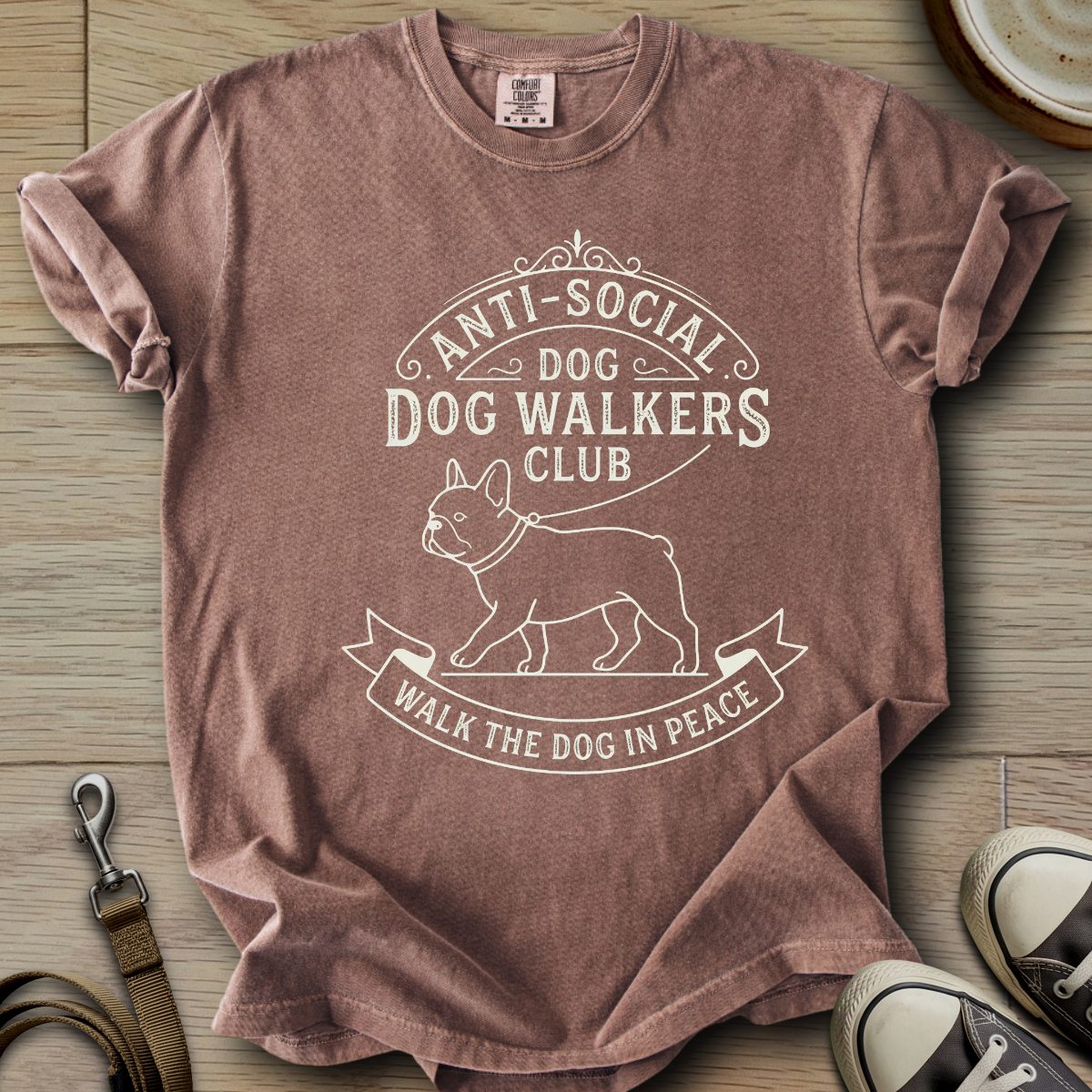 Anti-Social Dog Walkers Club - Frenchie T-Shirt