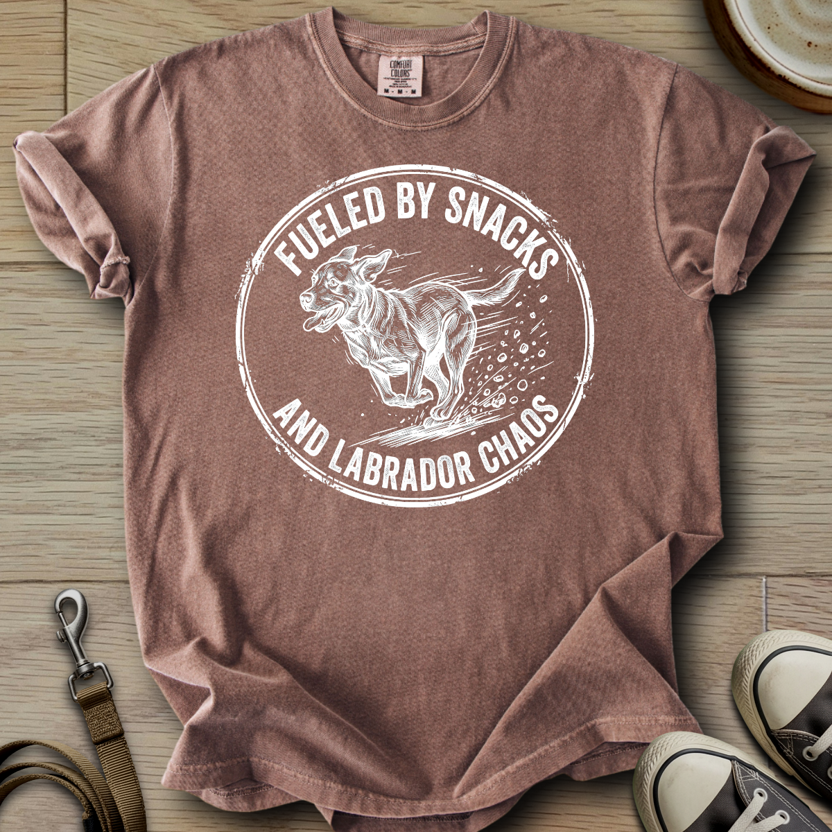 Fueled by Snacks - Labrador T-Shirt