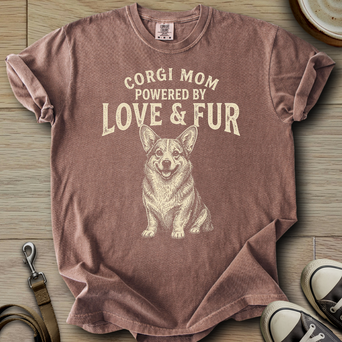 Corgi Mom Love & Fur T-Shirt
