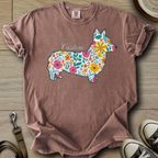 Personalized Name dog silhouette - Corgi T-Shirt