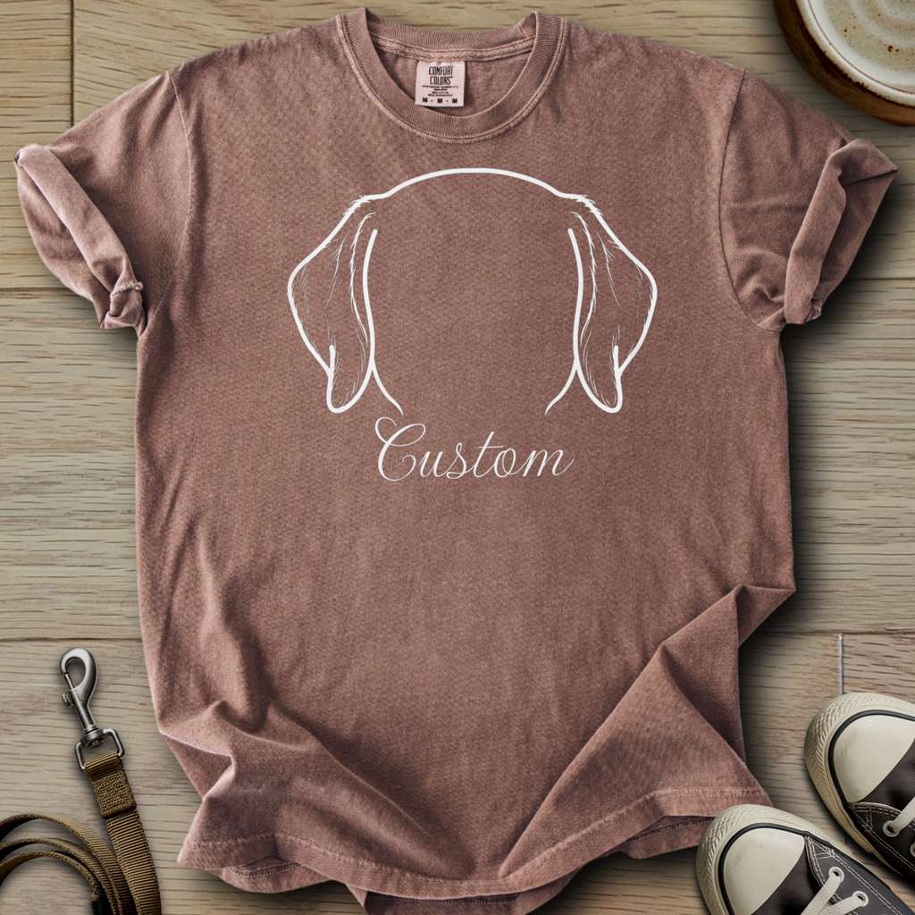 Personalized Name dog silhouette - Labrador T-Shirt