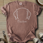 Personalized Name dog silhouette - Labrador T-Shirt