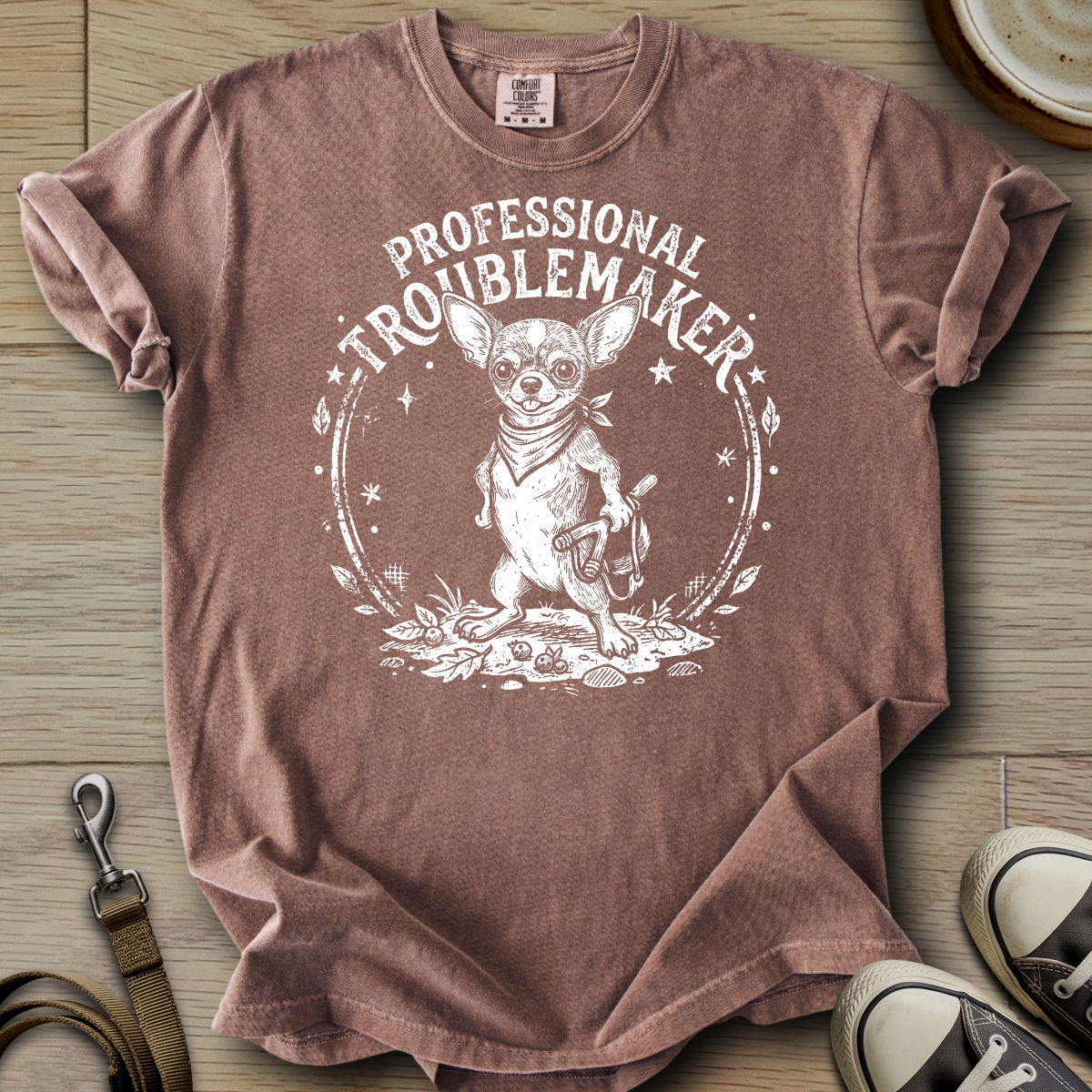 Professional Troublemaker - Chihuahua T-Shirt