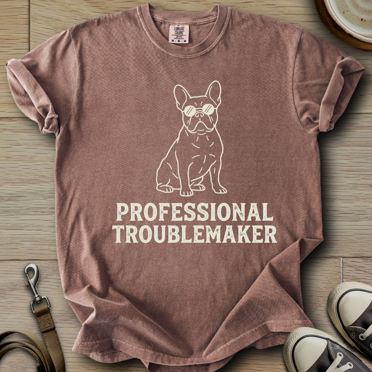 Professional Troublemaker - Frenchie T-Shirt