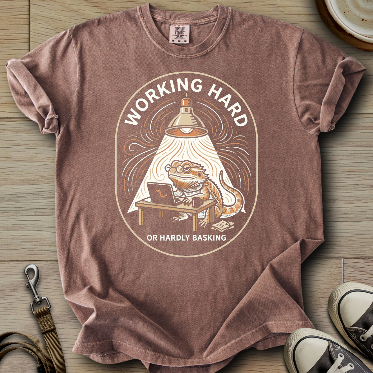 Working Hard - Beardie T-Shirt