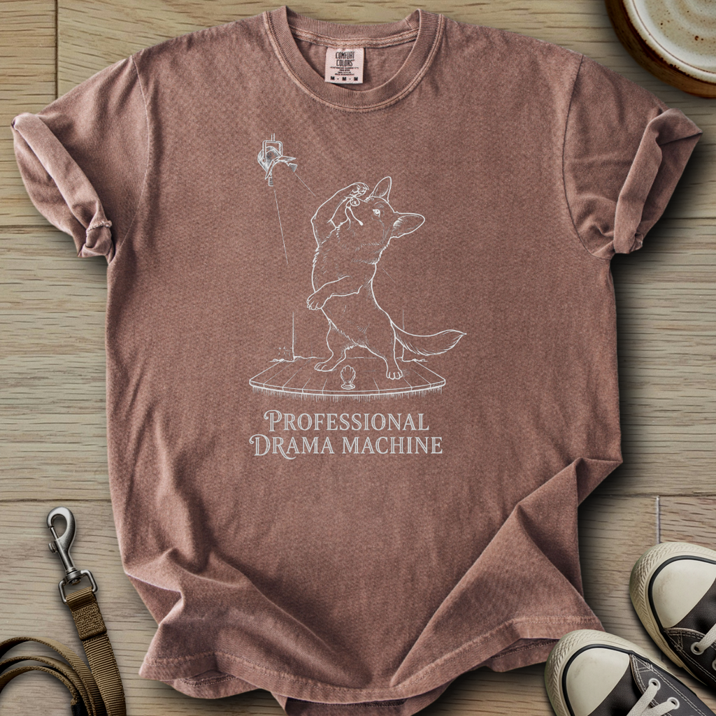 Pro. Drama Machine - Corgi T-Shirt