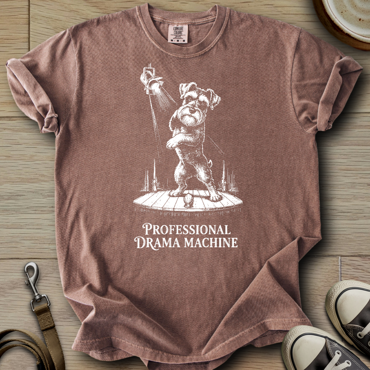 Professional Drama Machine - Schnauzer T-Shirt