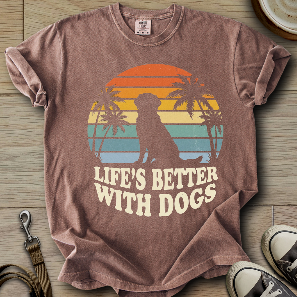 Life is Better W/Dogs - Labrador T-Shirt