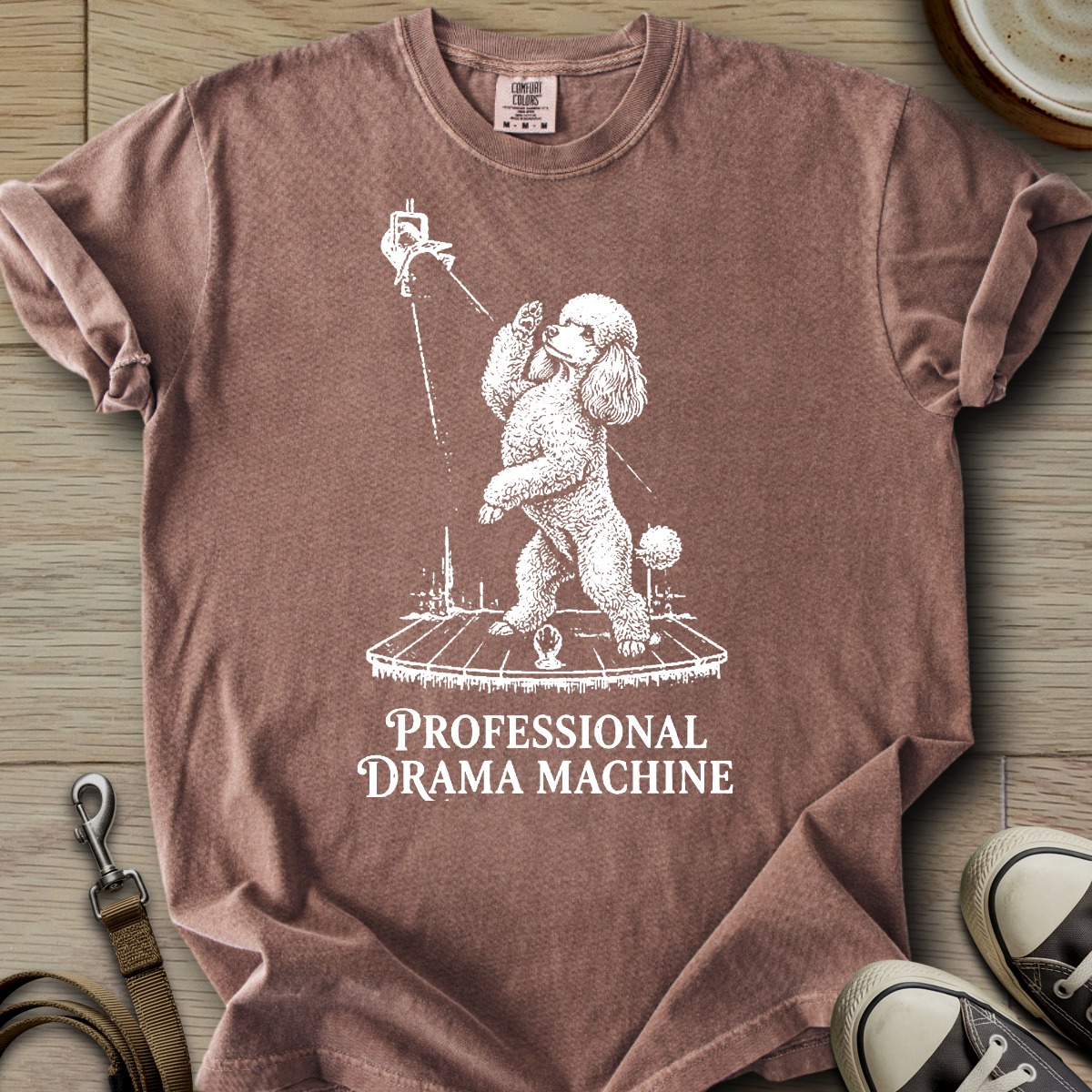 Pro. Drama Machine - Poodle T-Shirt