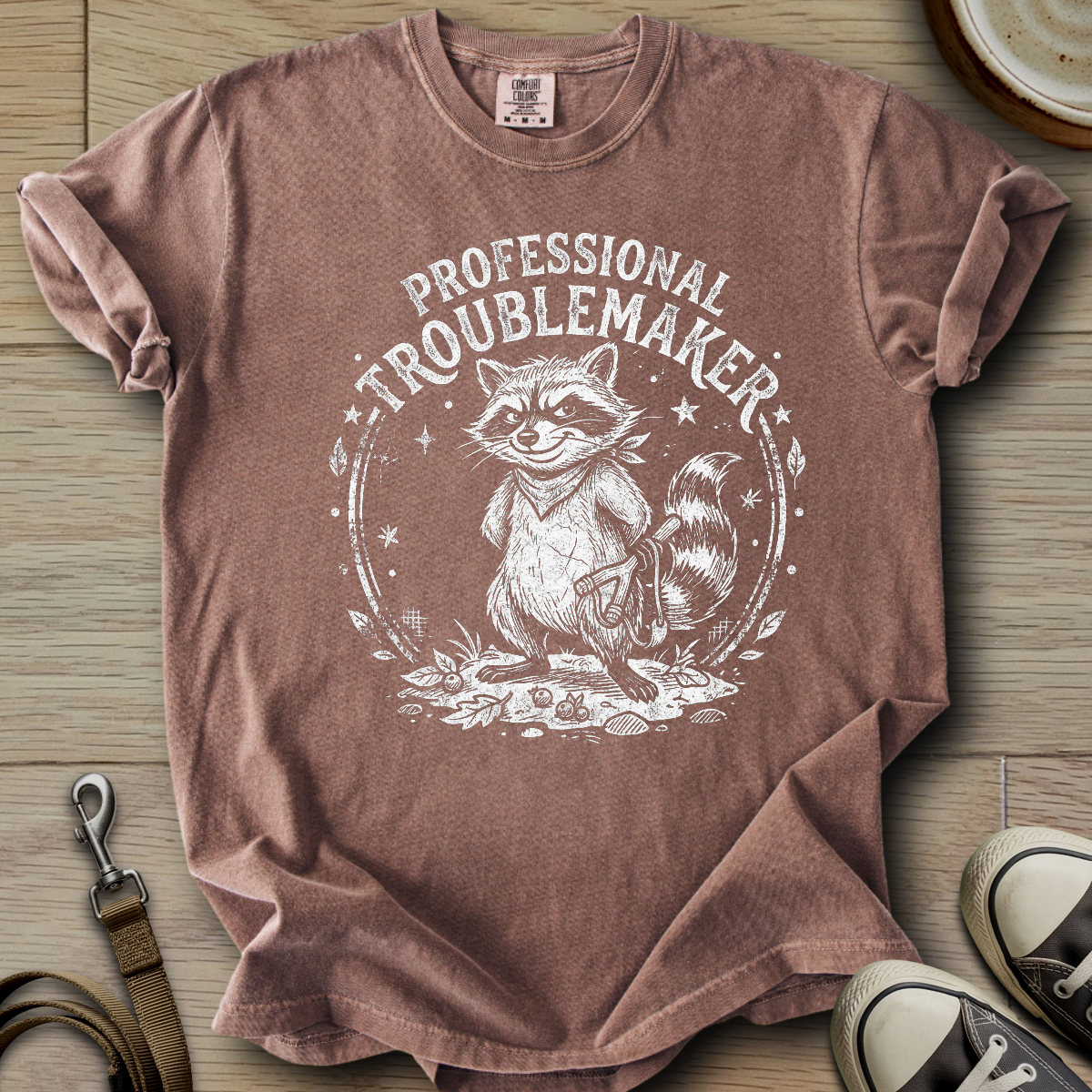 Professional Troublemaker - Racoon T-Shirt