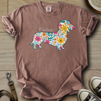 Personalized Name dog silhouette - Doxie T-Shirt