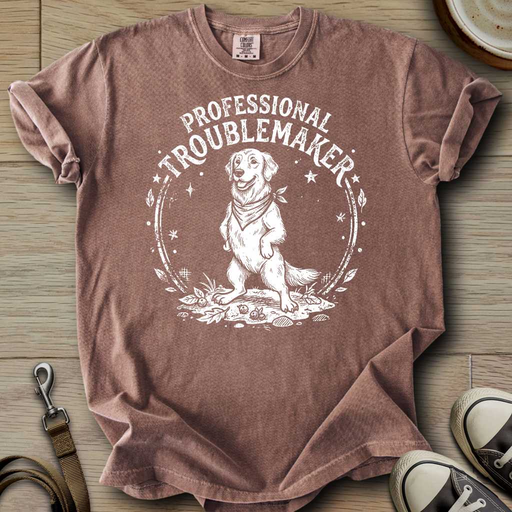 Professional Troublemaker - Golden T-Shirt