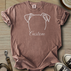 Personalized Name dog silhouette - Parson T-Shirt