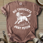 No Thoughts Just Fetch - Golden T-Shirt