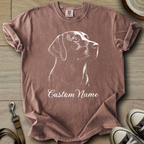 Custom Name dog silhouette - Labrador T-Shirt