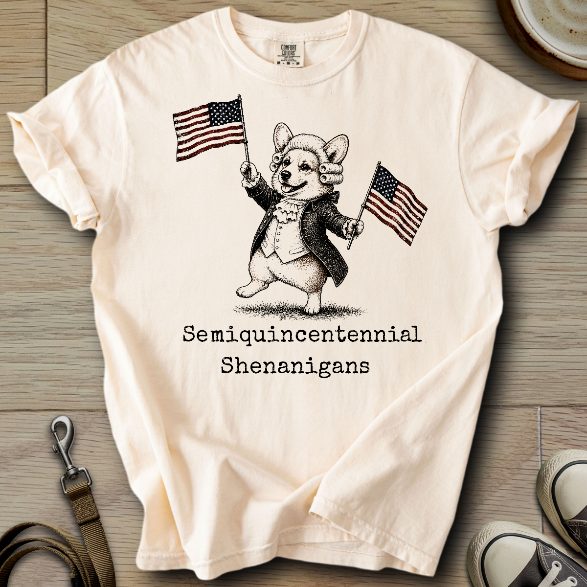 Semiquincentennial Shenanigans - Corgi T-Shirt