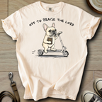 Off to Praise the Lord - Frenchie T-Shirt