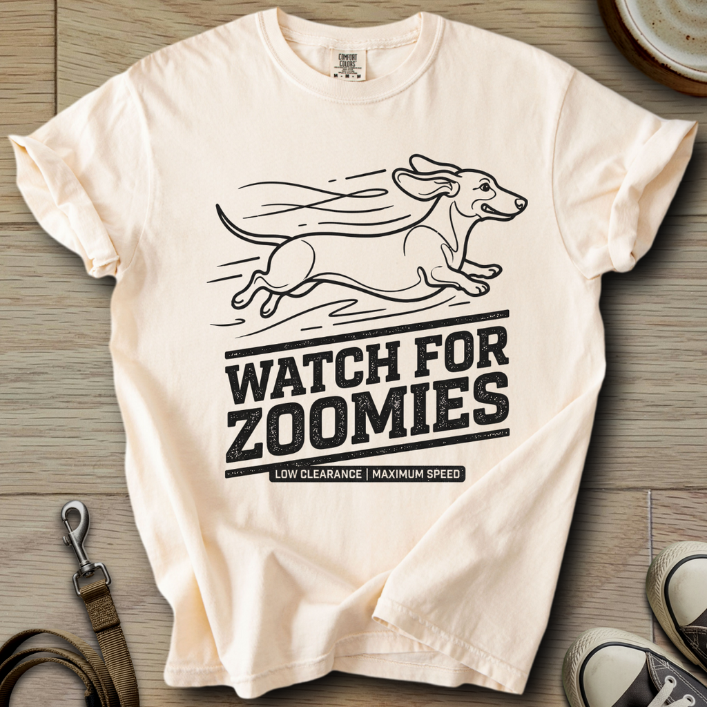 Watch for Zoomies - Doxie T-Shirt