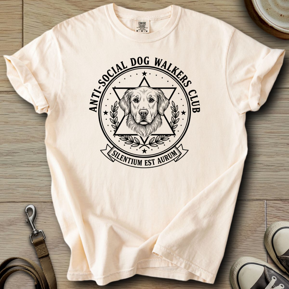Anti-Social Dog Walkers Club - Golden T-Shirt