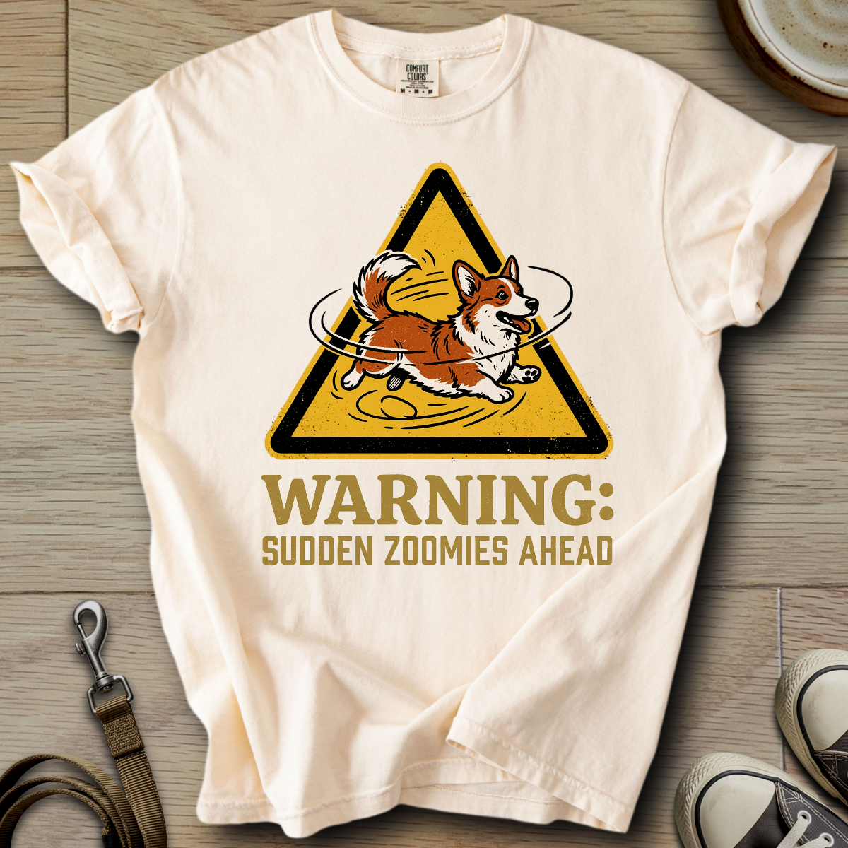 Warning Sudden Zoomies Ahead - Corgi T-Shirt