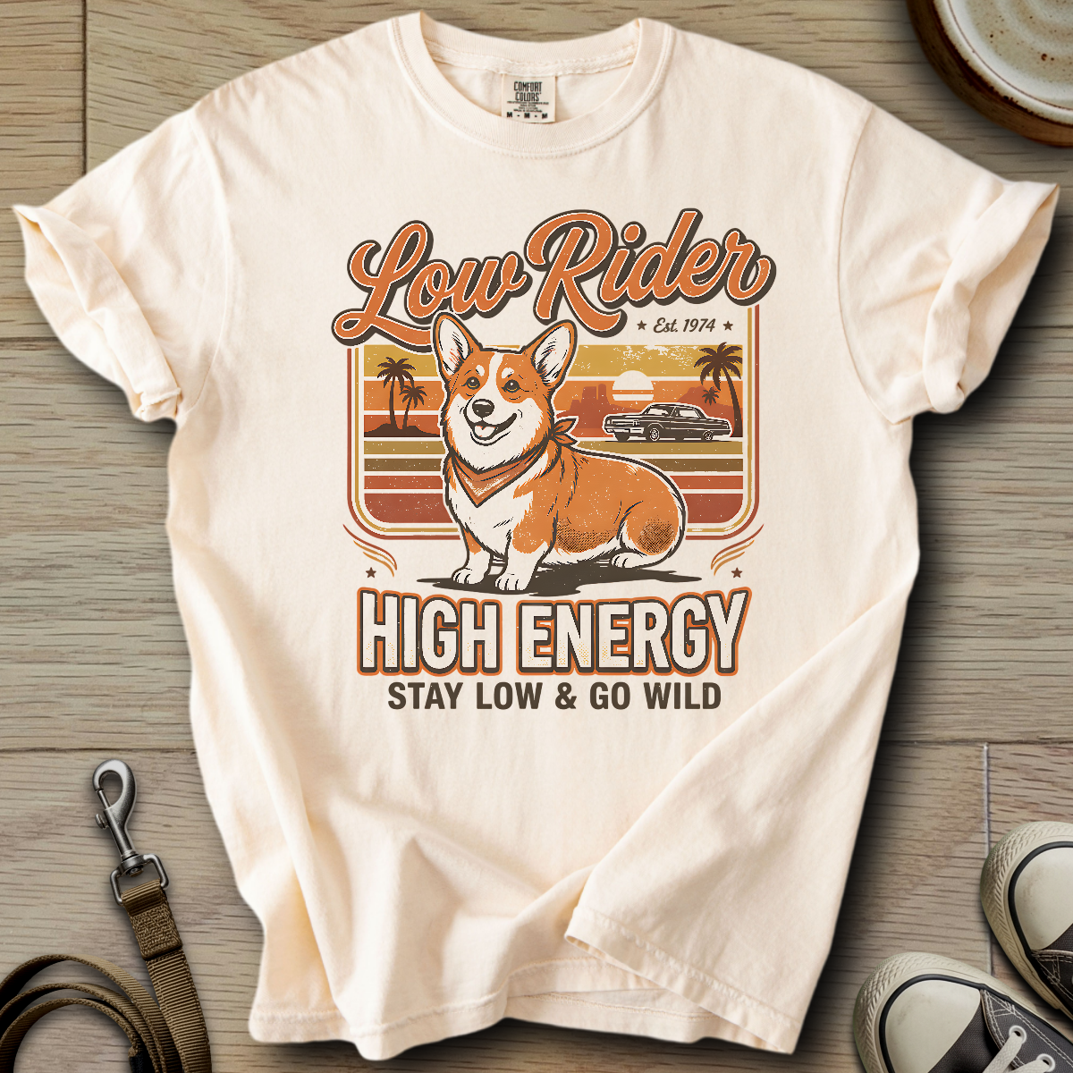 Low Rider High Energy - Corgi T-Shirt
