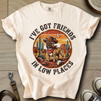 Got Friends in Low Places - Frenchie T-Shirt