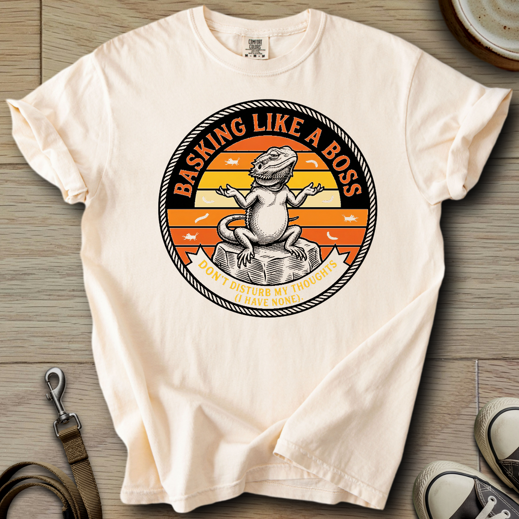 Basking Like a Boss - Beardie T-Shirt
