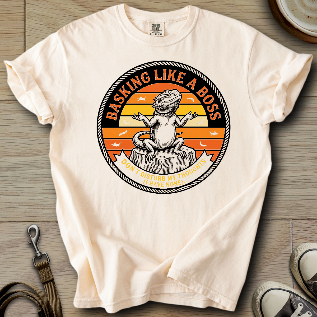 Basking Like a Boss - Beardie T-Shirt