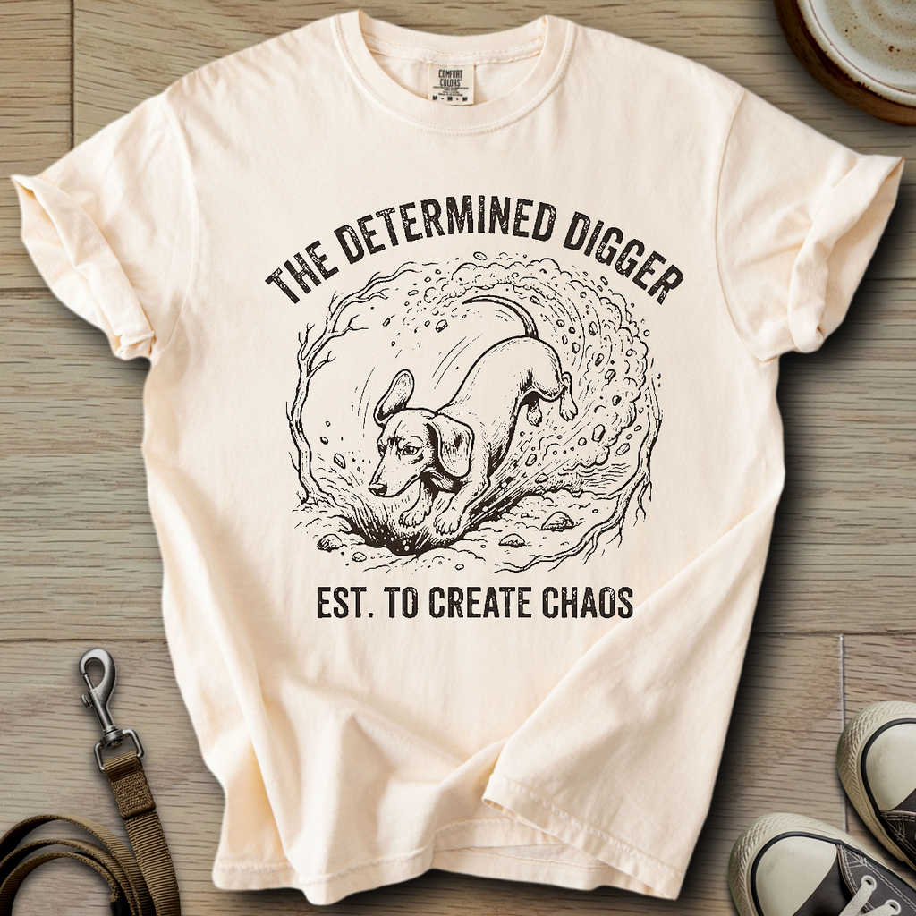 The Determined Digger - Doxie T-Shirt