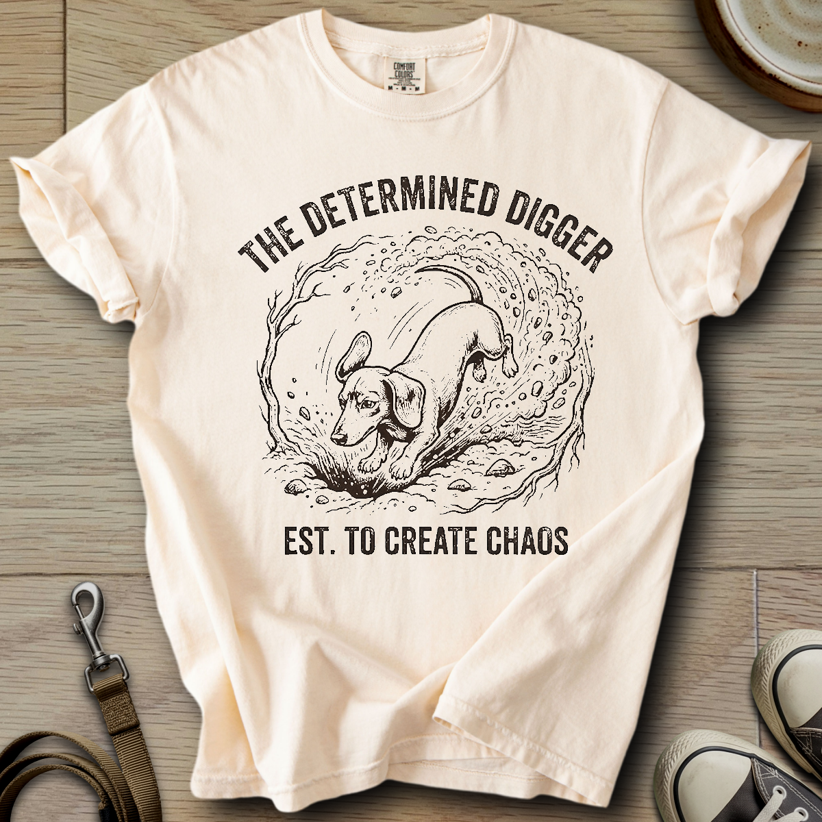 The Determined Digger - Doxie T-Shirt