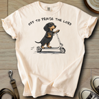 Off to Praise the Lord - Doxie T-Shirt
