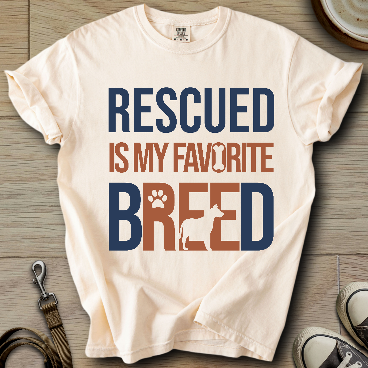Rescued is my favorite Breed T-Shirt