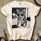 Dog Drinking Iced Coffee - Corgi T-Shirt