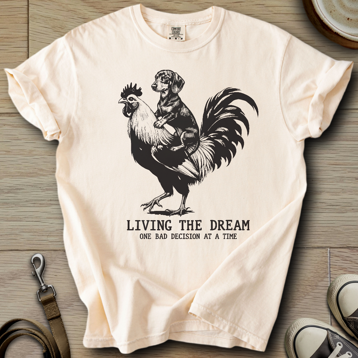 Living The Dream - Doxie T-Shirt