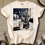 Dog Drinking Iced Coffee - Doxie T-Shirt
