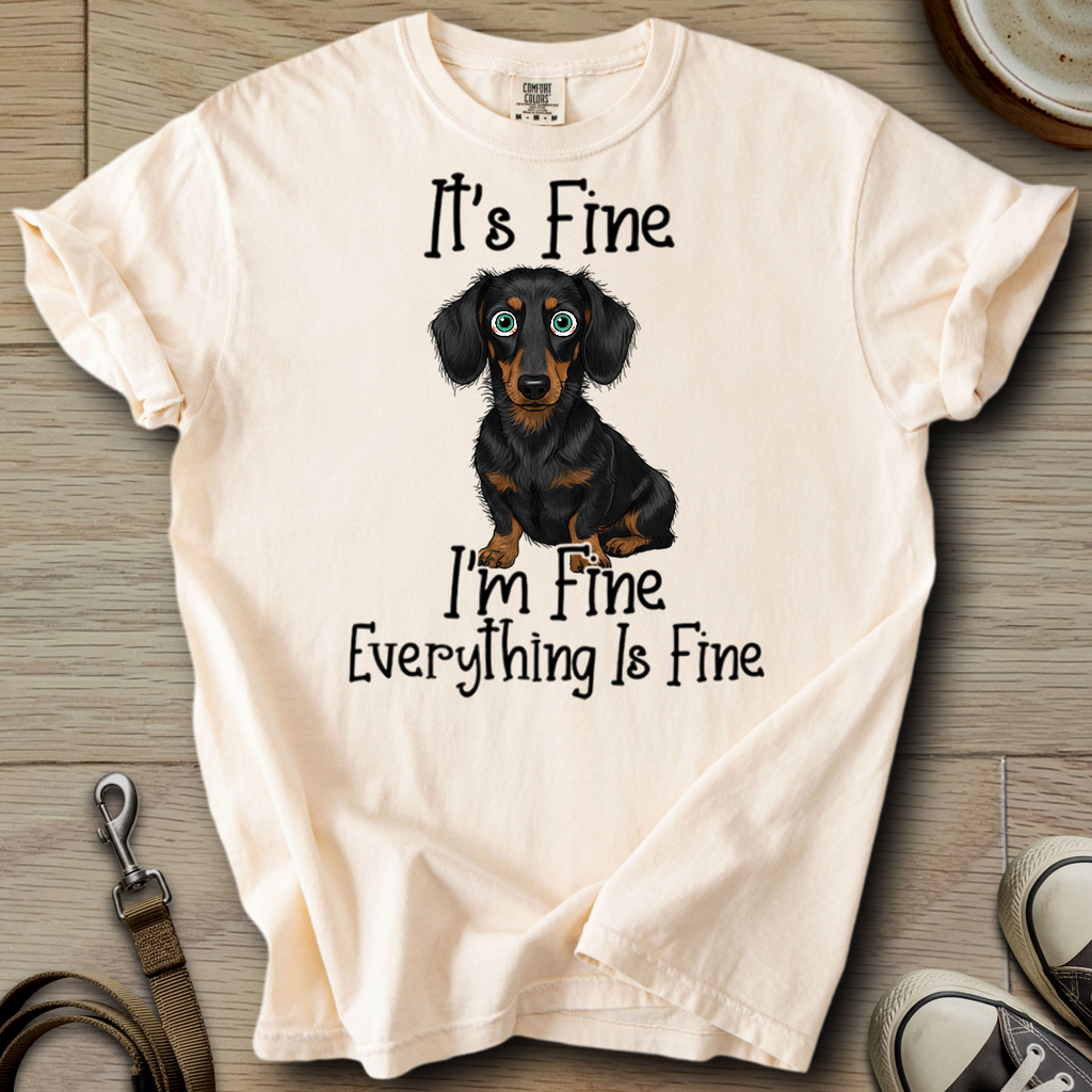 Everything is Fine - Doxie T-Shirt