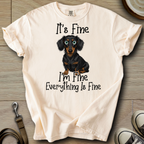 Everything is Fine - Doxie T-Shirt