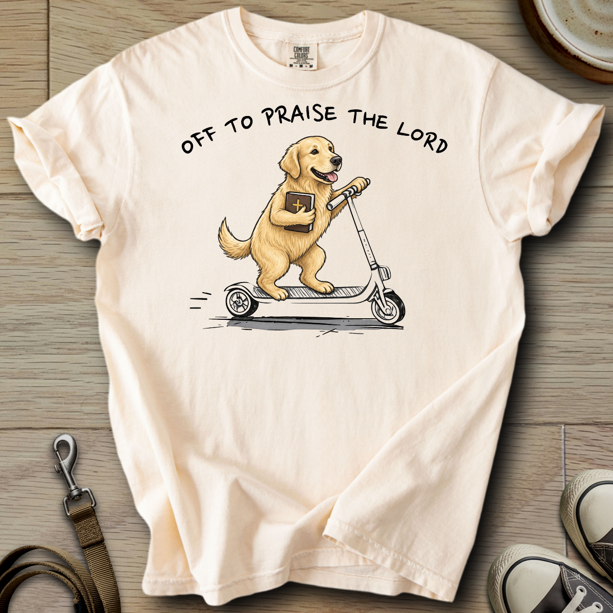 Off to Praise the Lord - Golden T-Shirt