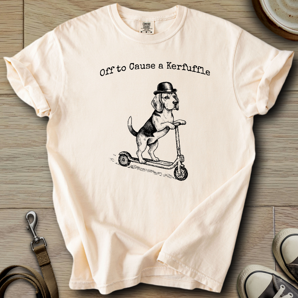 Off to Cause a Kerfuffle - Beagle T-Shirt