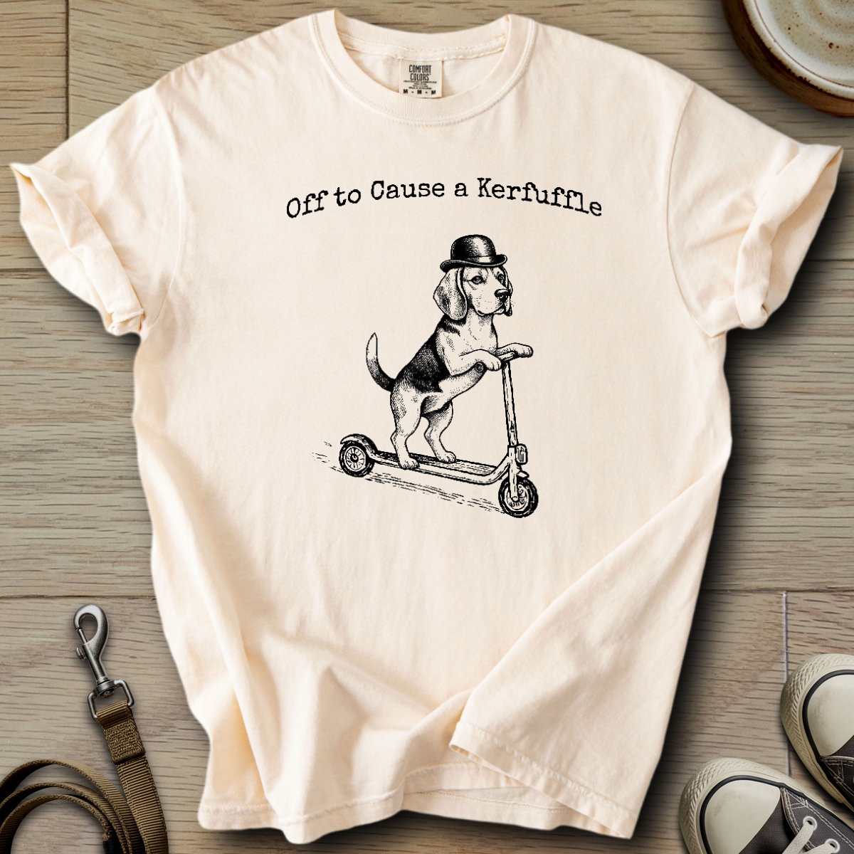 Off to Cause a Kerfuffle - Beagle T-Shirt