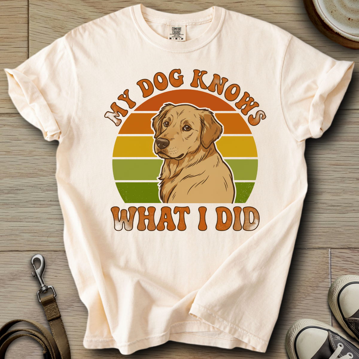 My Dog Knows - Golden T-Shirt