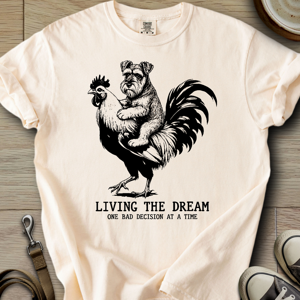 Living the Dream - Schnauzer T-Shirt