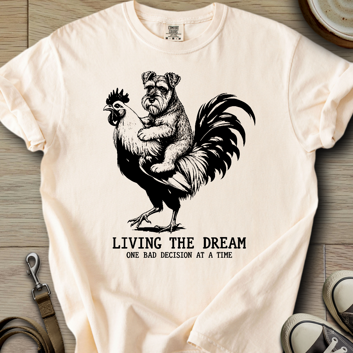Living the Dream - Schnauzer T-Shirt