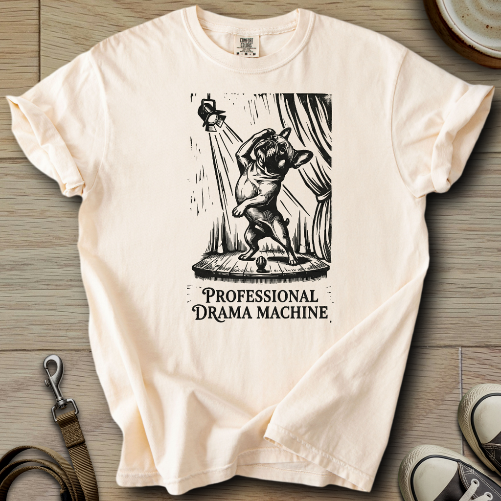Professional Drama Machine - Frenchie T-Shirt
