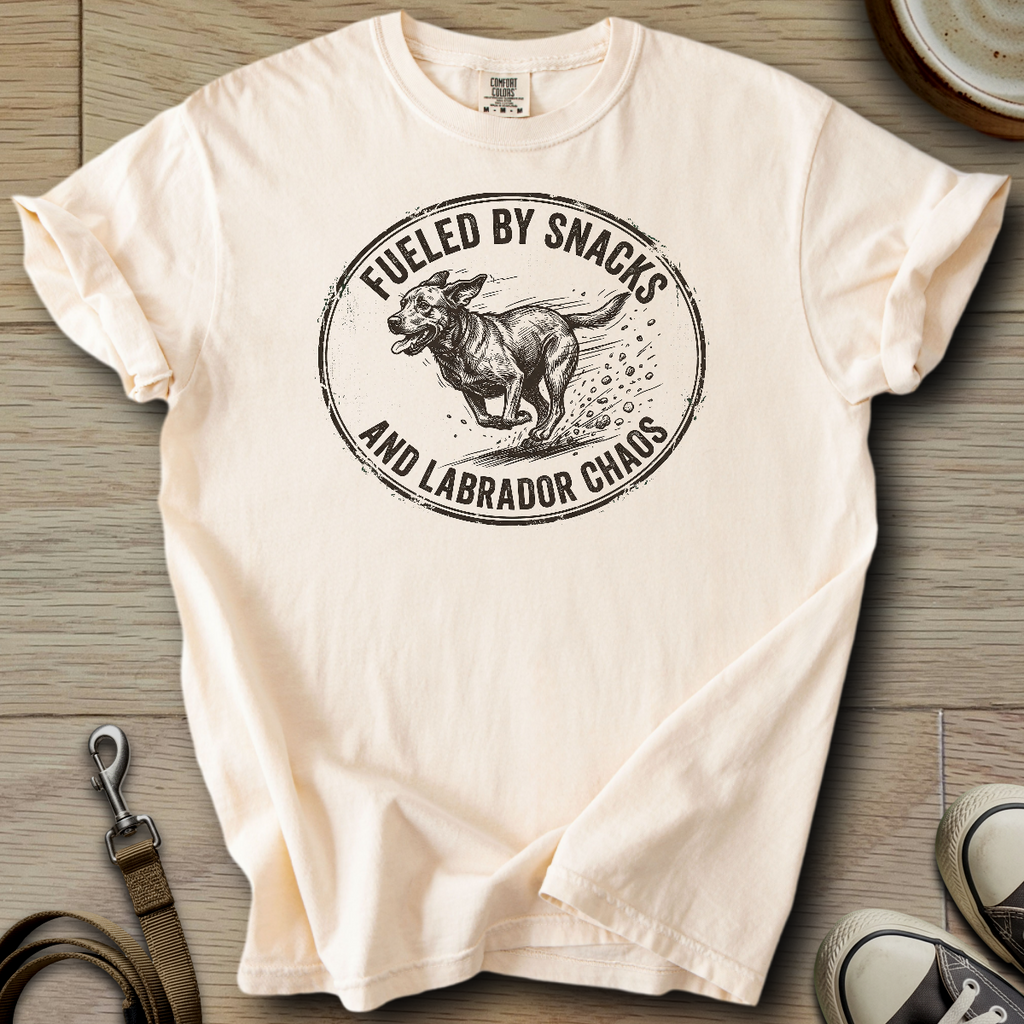 Fueled by Snacks - Labrador T-Shirt