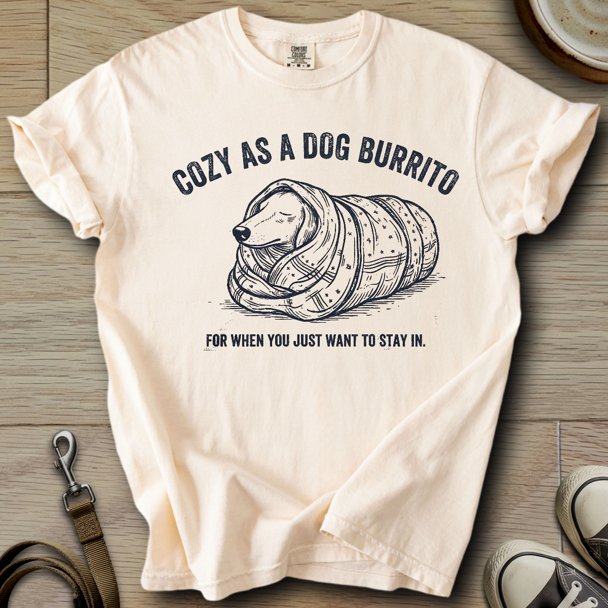 Cozy as a dog Burrito - Doxie T-Shirt