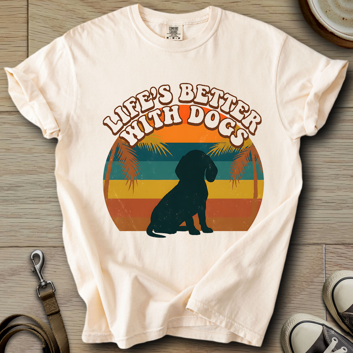 Life is Better W/Dogs - Doxie T-Shirt